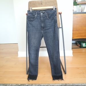 Denim Forum Lola Skinny Crop High Rise Jeans